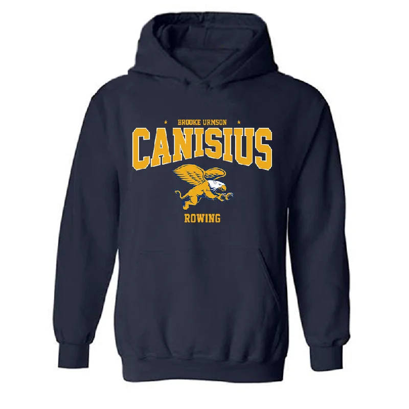 Canisius - NCAA Women's Rowing : Brooke Urmson - Classic Fashion Shersey Hooded Sweatshirt Zip Hoodie Drawstring Kangaroo Pocket Canisius - NCAA Women's Rowing : Brooke Urmson - Classic Fashion Shersey Hooded Sweatshirt Zip Hoodie Drawstring Kangaroo Pocket