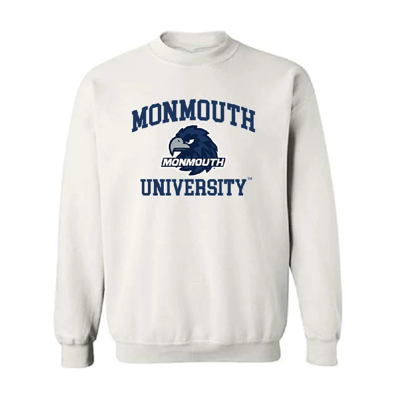 Monmouth - NCAA Women's Rowing : Nadia Nole - Classic Fashion Shersey Crewneck Sweatshirt Hoodie with High-Low Hem Asymmetrical Trendy Monmouth - NCAA Women's Rowing : Nadia Nole - Classic Fashion Shersey Crewneck Sweatshirt Hoodie with High-Low Hem Asymmetrical Trendy