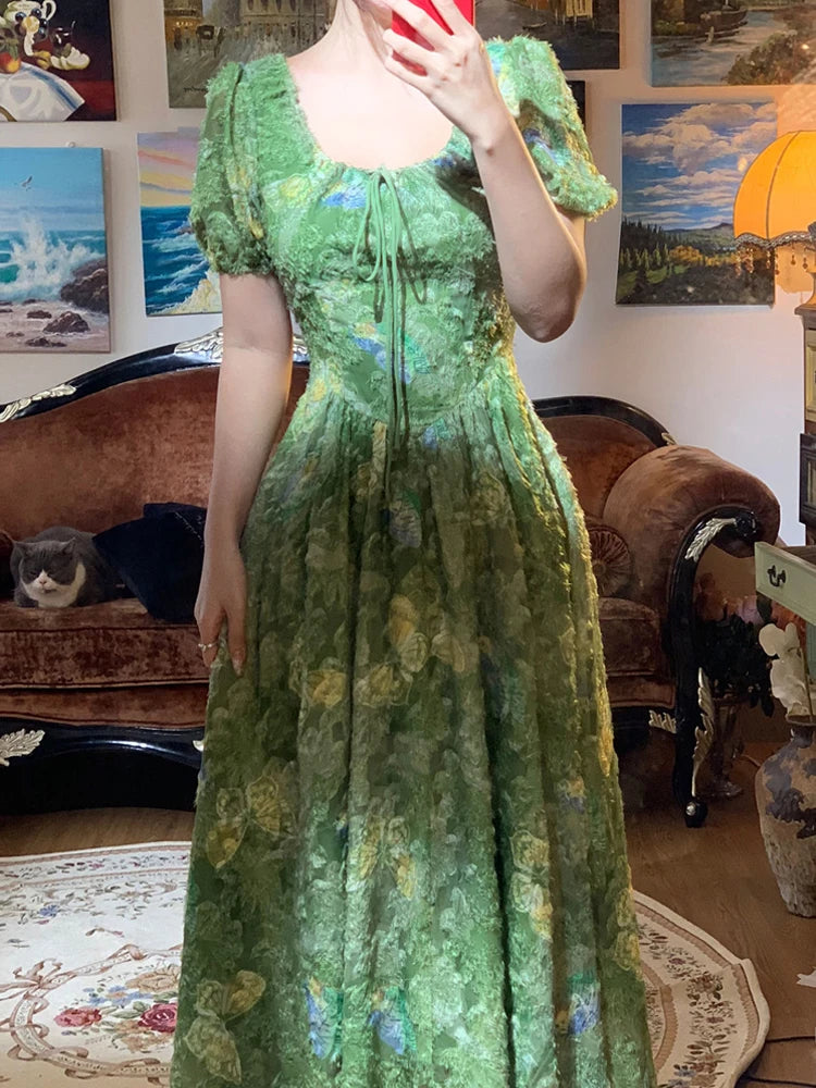 Wjczt Vintage Elegant Floral Long Dress Women Beach Party Evening Vacation Dresses Female Casual Designer Fashion Summer Dresses 2024 Tunic Top Casual Wjczt Vintage Elegant Floral Long Dress Women Beach Party Evening Vacation Dresses Female Casual Designer Fashion Summer Dresses 2024 Tunic Top Casual