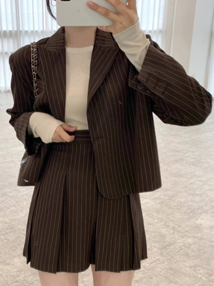 Brown suit