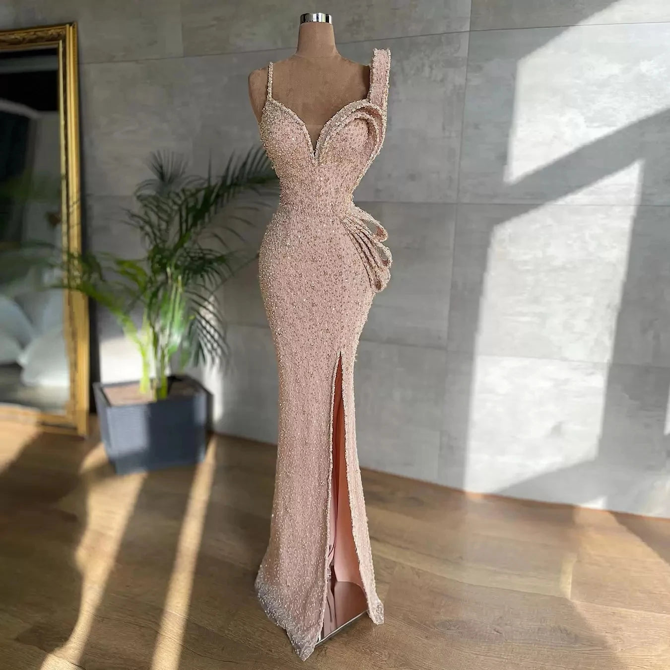 Wjczt Glitter Elegant Evening Gowns Mermaid Luxury Long High Slit Sequin Women Party Prom Dresses Custom Made Plus Size فساتين الحفلات Tunics Practical durable Wjczt Glitter Elegant Evening Gowns Mermaid Luxury Long High Slit Sequin Women Party Prom Dresses Custom Made Plus Size فساتين الحفلات Tunics Practical durable