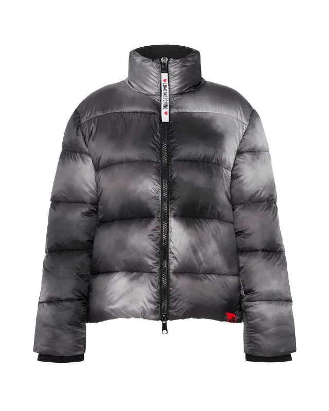 Love Moschino Polyester High Collar Down Jacket Collared Jacket Crew Neck Jacket Turtle Neck Jacket Love Moschino Polyester High Collar Down Jacket Collared Jacket Crew Neck Jacket Turtle Neck Jacket