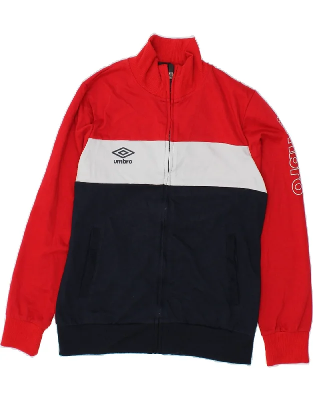 UMBRO Womens Graphic Tracksuit Top Jacket UK 16 Large Red Colourblock Lace Jacket Ribbed Jacket Sequined Jacket UMBRO Womens Graphic Tracksuit Top Jacket UK 16 Large Red Colourblock Lace Jacket Ribbed Jacket Sequined Jacket