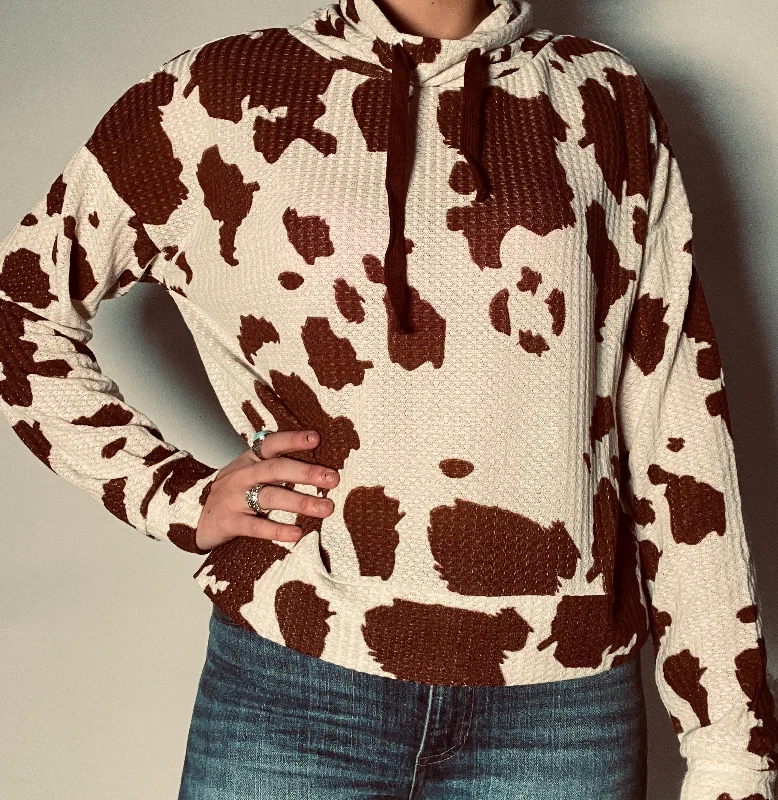 Patches Hoodie Hoodie with High Neck Warm Protective