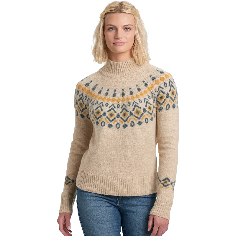 Women's Alpina Sweater Chenille Brocade Lace