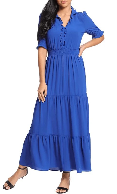London Times T6184M - V-Neck Dress Bodycon Club Sequined