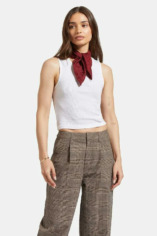 Classic Organic A-Tank - White stretchy tank top