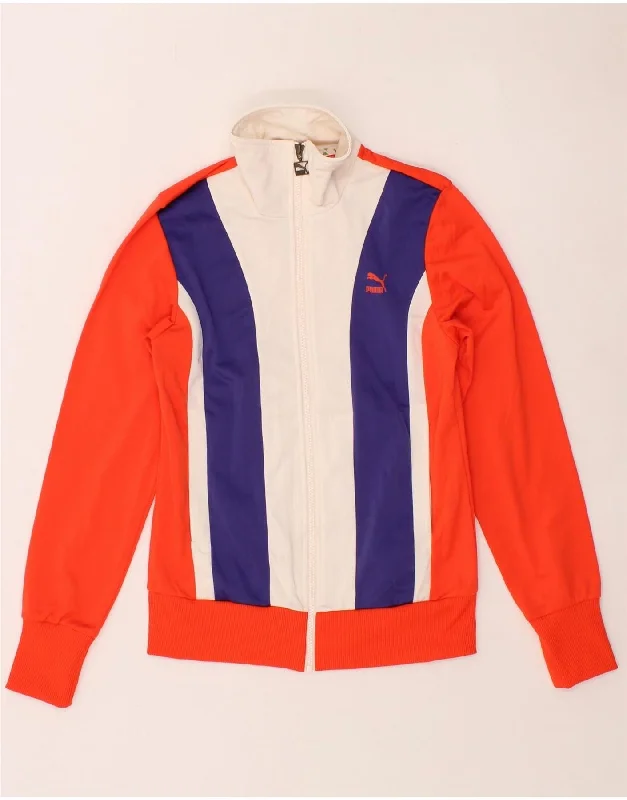 PUMA Womens Tracksuit Top Jacket UK 12 Medium Orange Colourblock Mesh Jacket Canvas Jacket Denim Jacket PUMA Womens Tracksuit Top Jacket UK 12 Medium Orange Colourblock Mesh Jacket Canvas Jacket Denim Jacket