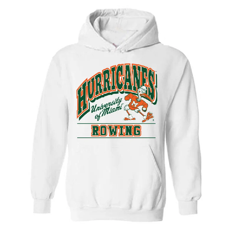 Miami - NCAA Women's Rowing : Holliday Prichard - Classic Shersey Hooded Sweatshirt Hoodie with Toggle Buttons Decorative Unique Miami - NCAA Women's Rowing : Holliday Prichard - Classic Shersey Hooded Sweatshirt Hoodie with Toggle Buttons Decorative Unique