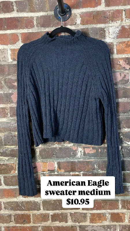 American Eagle sweater Solid Print Embellished