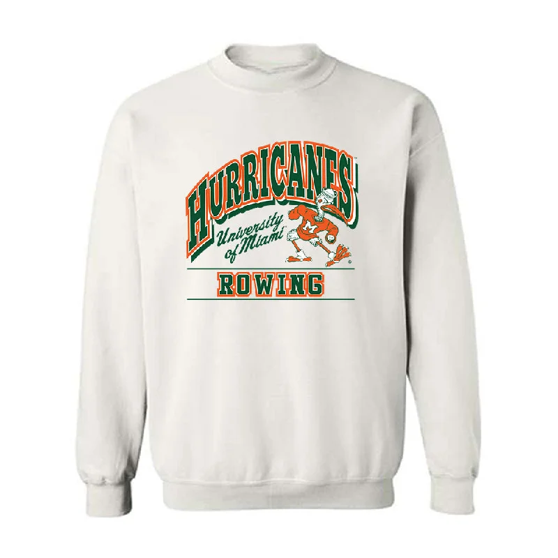 Miami - NCAA Women's Rowing : Trinity Ferebee - Classic Shersey Crewneck Sweatshirt Hoodie with Illustration Artistic Creative Miami - NCAA Women's Rowing : Trinity Ferebee - Classic Shersey Crewneck Sweatshirt Hoodie with Illustration Artistic Creative