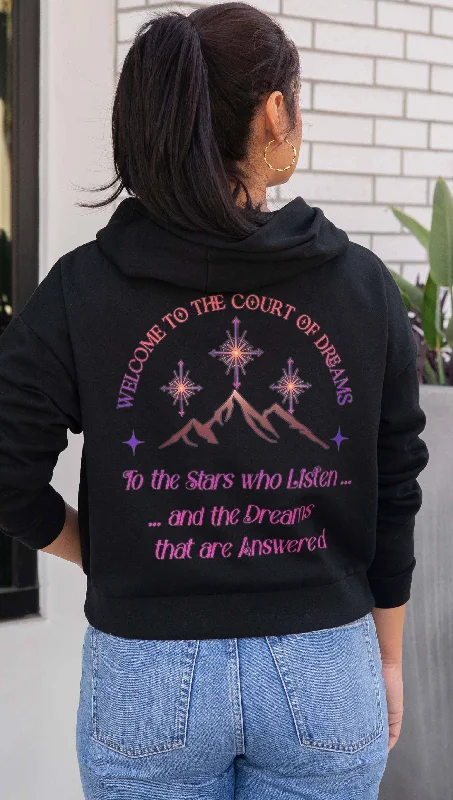 Court of Dreams | Velaris - Officially Licensed ACOTAR Hoodie Hoodie with Hem Contrast Bold Stylish Court of Dreams | Velaris - Officially Licensed ACOTAR Hoodie Hoodie with Hem Contrast Bold Stylish