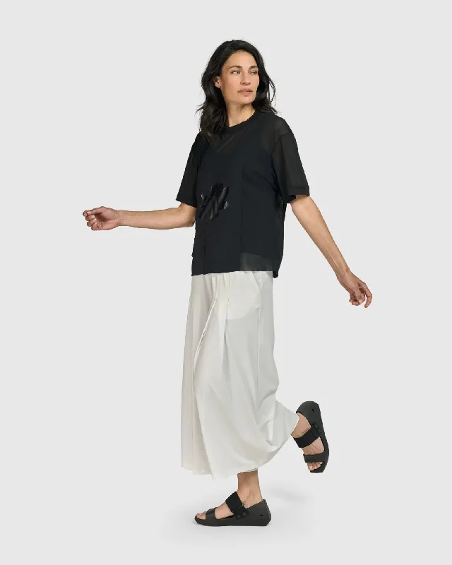Tekbika Royale Pants, Eggshell Elegant Dress Pants