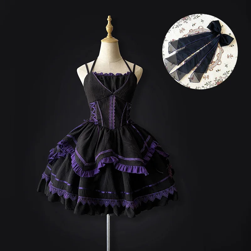 Black slip dress