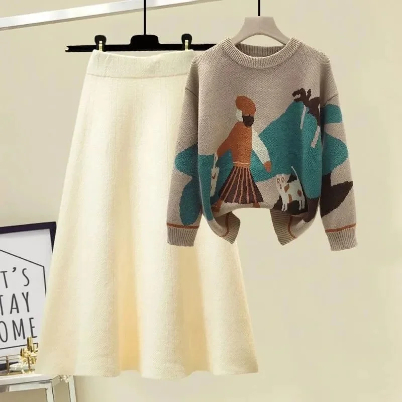 Solid Color Pleated Knitted Skirt Vintage Elastic High Waist A-line Skirts Elegant Women Clothing Long Skirts B-33463 corduroy skirt durable Solid Color Pleated Knitted Skirt Vintage Elastic High Waist A-line Skirts Elegant Women Clothing Long Skirts B-33463 corduroy skirt durable