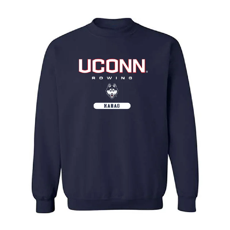 UConn - NCAA Women's Rowing : Dora Harag - Classic Shersey Crewneck Sweatshirt Hoodie with Button Placket Classic Preppy UConn - NCAA Women's Rowing : Dora Harag - Classic Shersey Crewneck Sweatshirt Hoodie with Button Placket Classic Preppy