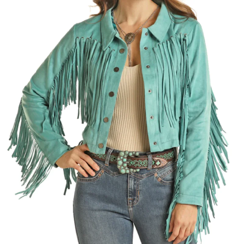 PANHANDLE WOMEN'S MICRO SUEDE FRINGE JACKET - DW92C02001 Mesh Jacket Canvas Jacket Denim Jacket PANHANDLE WOMEN'S MICRO SUEDE FRINGE JACKET - DW92C02001 Mesh Jacket Canvas Jacket Denim Jacket