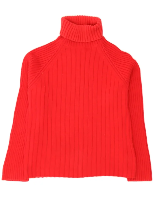 ST. BERNARD Womens Roll Neck Jumper Sweater UK 14/16 Large Red Cotton Turtle Neck Boat Neck Asymmetrical Neck ST. BERNARD Womens Roll Neck Jumper Sweater UK 14/16 Large Red Cotton Turtle Neck Boat Neck Asymmetrical Neck