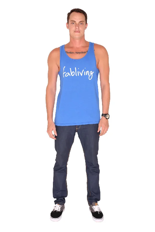 FP fabliving cotton tank (royal blue/white) strapless tank top