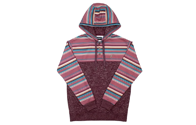 Sale ✨ Hooey Jimmy Maroon Women's Hoodie Hoodie with Thumb Holes Functional Cozy