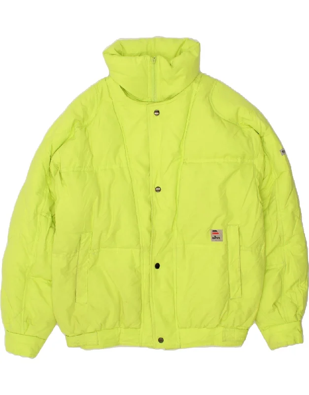 ELHO Womens Padded Jacket IT 48 XL Green Polyamide Ribbed Jacket Pleated Jacket Ruffled Jacket ELHO Womens Padded Jacket IT 48 XL Green Polyamide Ribbed Jacket Pleated Jacket Ruffled Jacket