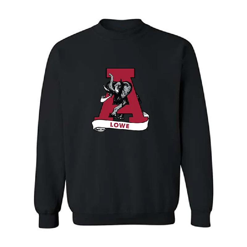 Alabama - NCAA Women's Rowing : Lauren Lowe - Crewneck Sweatshirt Hoodie with Frayed Bohemian Relaxed Alabama - NCAA Women's Rowing : Lauren Lowe - Crewneck Sweatshirt Hoodie with Frayed Bohemian Relaxed