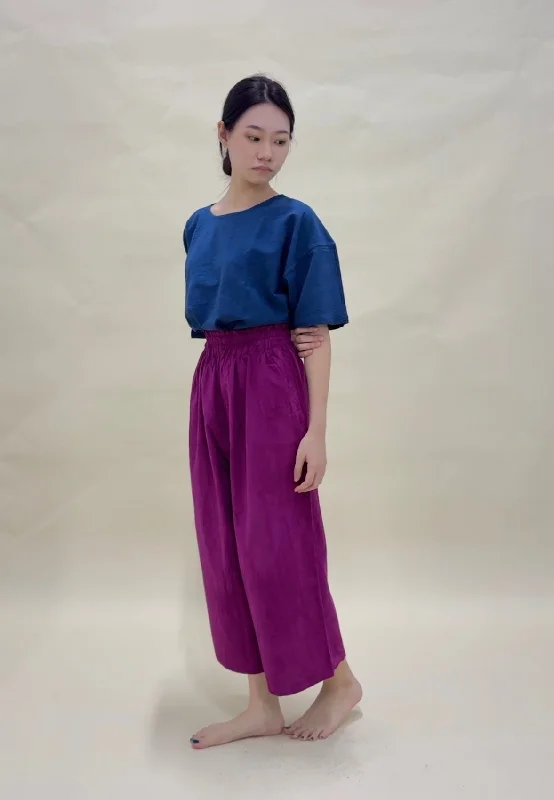 Hand Dyed Farmer's Pants in Wine Formal Dress Pants