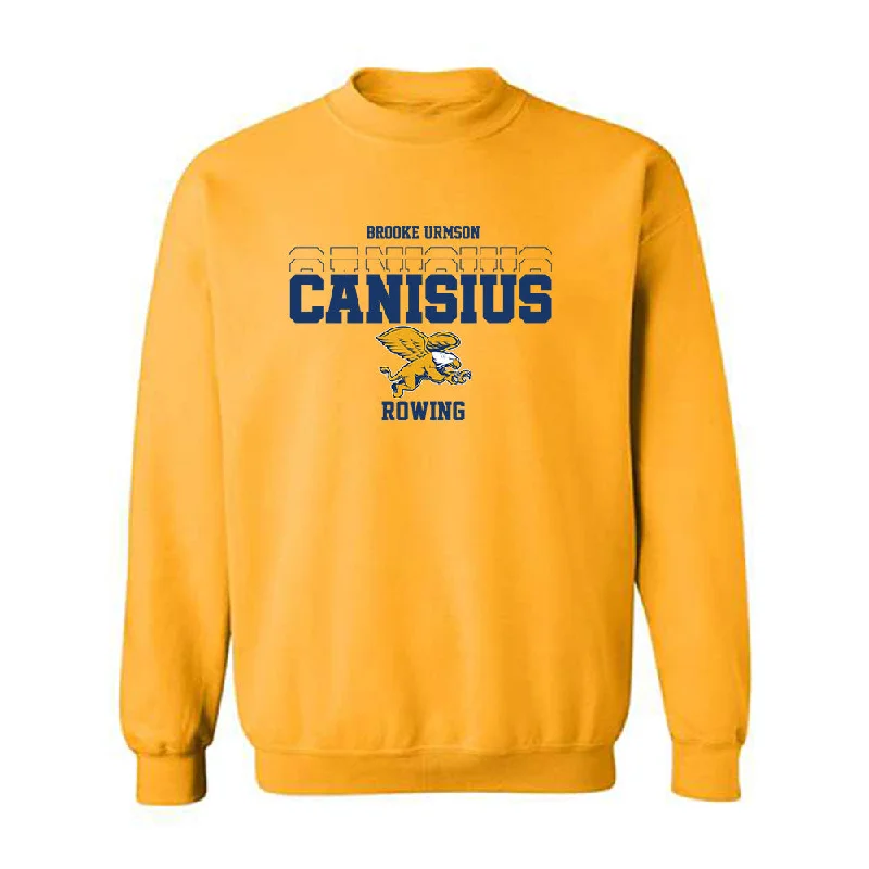 Canisius - NCAA Women's Rowing : Brooke Urmson - Classic Fashion Shersey Crewneck Sweatshirt Cotton Hoodie Fleece Lining Warmth Canisius - NCAA Women's Rowing : Brooke Urmson - Classic Fashion Shersey Crewneck Sweatshirt Cotton Hoodie Fleece Lining Warmth