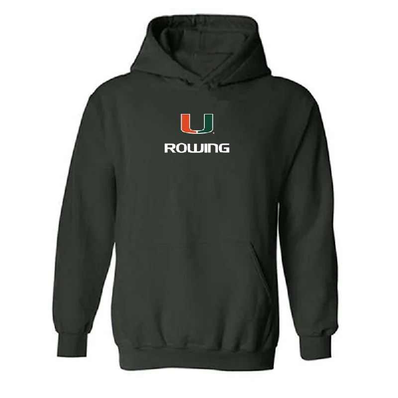 Miami - NCAA Women's Rowing : Holliday Prichard - Classic Shersey Hooded Sweatshirt Hoodie with Double Zipper Versatile Adjustable Miami - NCAA Women's Rowing : Holliday Prichard - Classic Shersey Hooded Sweatshirt Hoodie with Double Zipper Versatile Adjustable