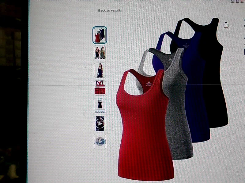 Women's 4 Pack Basic Athletic Racerback Tank Tops flirty tank top
