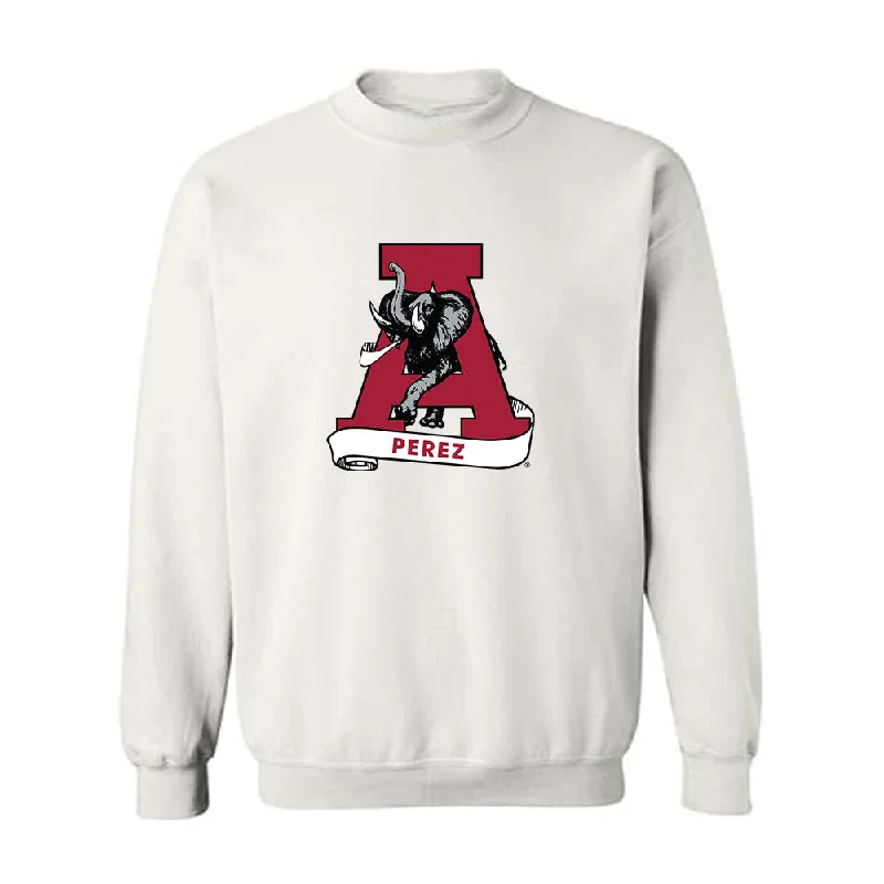 Alabama - NCAA Women's Rowing : Neve Perez - Crewneck Sweatshirt Hoodie with Hidden Zipper Minimalist Clean Alabama - NCAA Women's Rowing : Neve Perez - Crewneck Sweatshirt Hoodie with Hidden Zipper Minimalist Clean