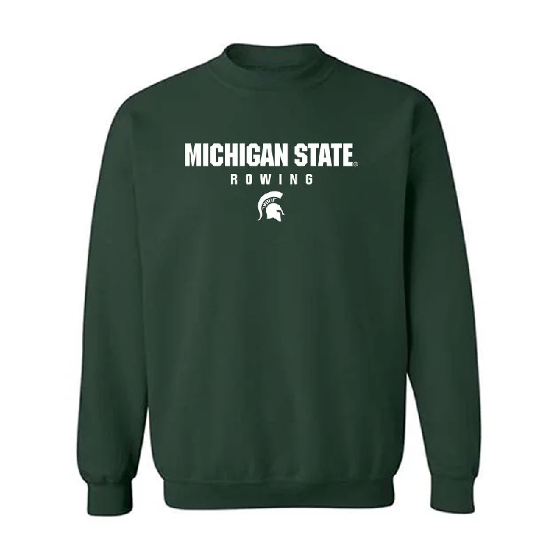 Michigan State - NCAA Women's Rowing : Reagan Korte - Classic Shersey Crewneck Sweatshirt Hoodie Dress Longline Feminine Michigan State - NCAA Women's Rowing : Reagan Korte - Classic Shersey Crewneck Sweatshirt Hoodie Dress Longline Feminine