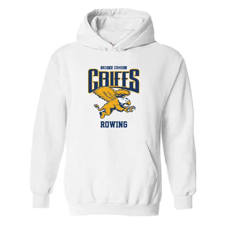 Canisius - NCAA Women's Rowing : Brooke Urmson - Classic Fashion Shersey Hooded Sweatshirt Hoodie with Hem Lace Feminine Delicate Canisius - NCAA Women's Rowing : Brooke Urmson - Classic Fashion Shersey Hooded Sweatshirt Hoodie with Hem Lace Feminine Delicate