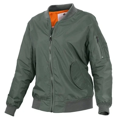 Rothco Womens Lightweight MA-1 Flight Jacket Print Jacket Jacquard Jacket Embroidered Jacket Rothco Womens Lightweight MA-1 Flight Jacket Print Jacket Jacquard Jacket Embroidered Jacket