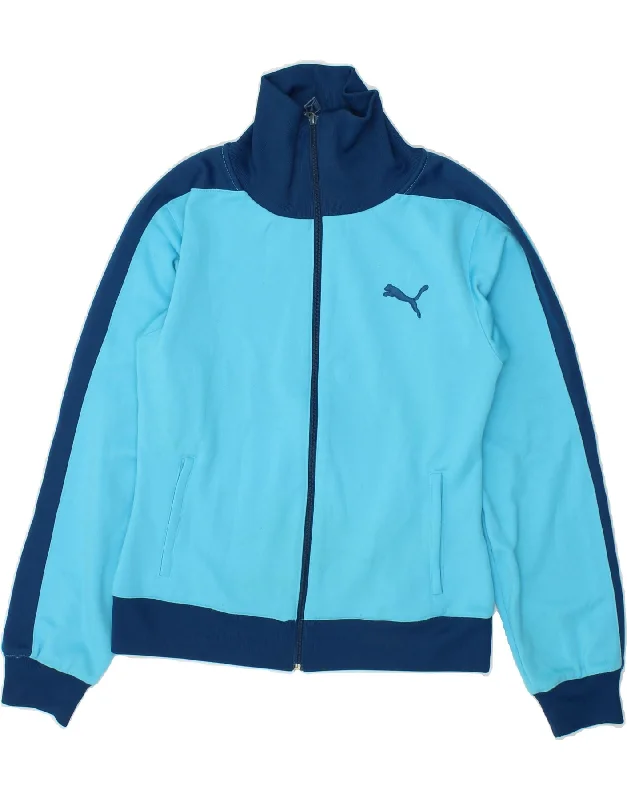 PUMA Womens Tracksuit Top Jacket UK 12 Medium Blue Colourblock Polyester Striped Jacket Polka Dot Jacket Floral Jacket PUMA Womens Tracksuit Top Jacket UK 12 Medium Blue Colourblock Polyester Striped Jacket Polka Dot Jacket Floral Jacket