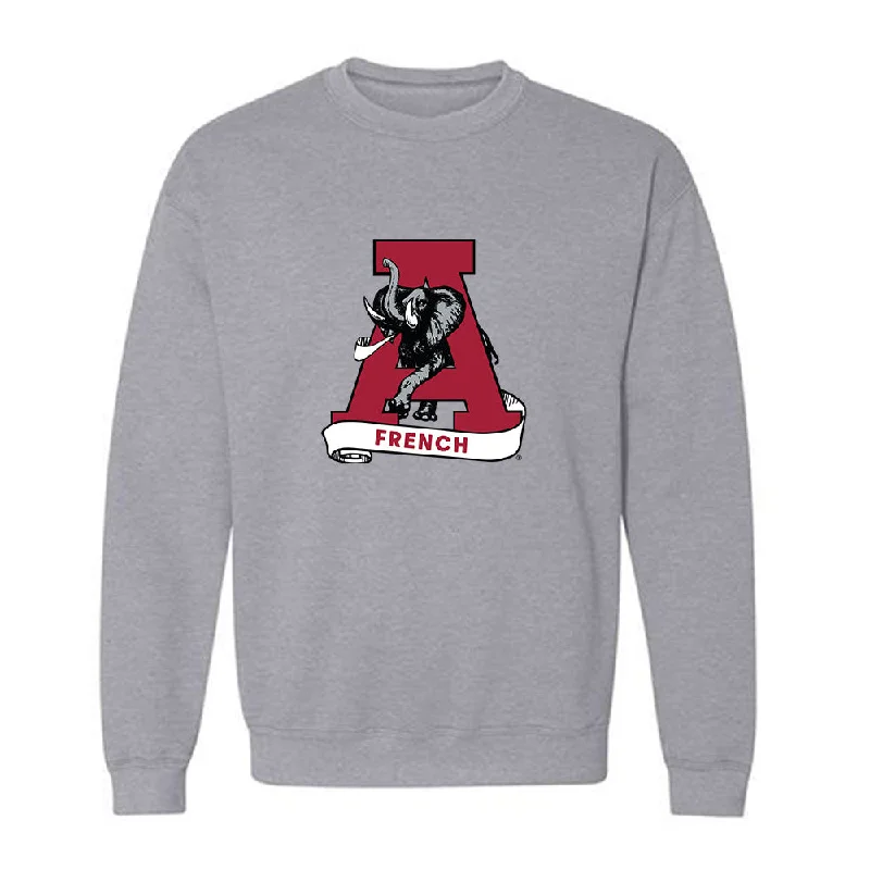 Alabama - NCAA Women's Rowing : Dani French - Crewneck Sweatshirt Hoodie with Exposed Zipper Edgy Industrial Alabama - NCAA Women's Rowing : Dani French - Crewneck Sweatshirt Hoodie with Exposed Zipper Edgy Industrial