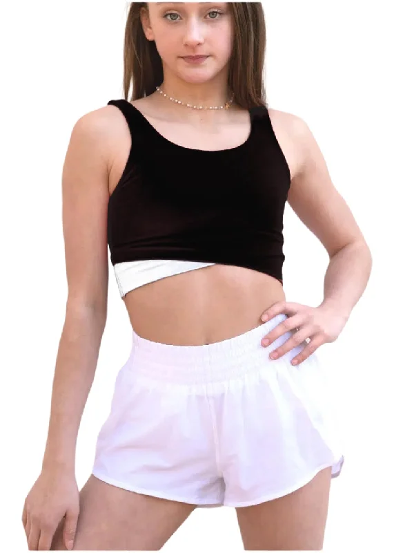 Edge Crop Tank Top soft pink tank