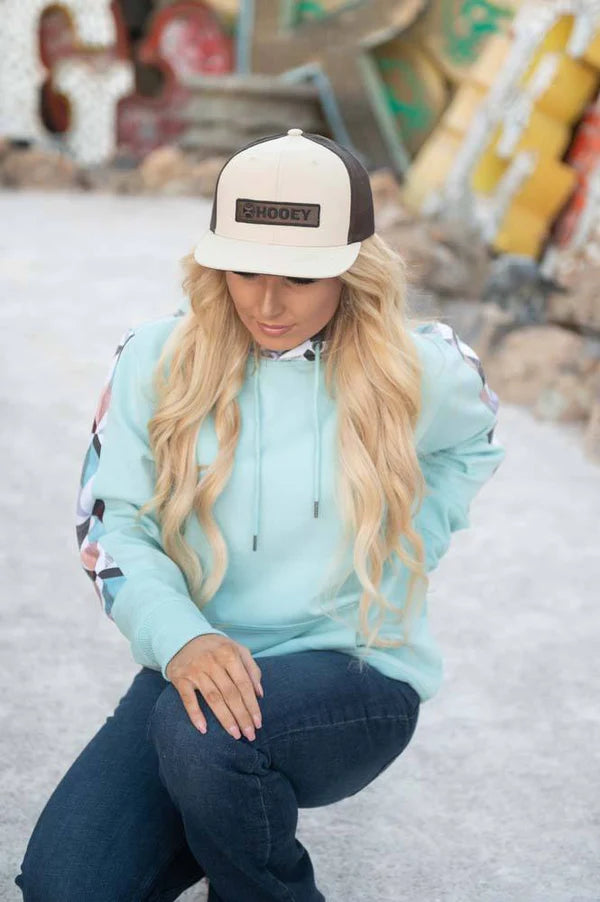 Sale ✨ Hooey Canyon Turquoise Hoodie Hoodie with Fur Luxurious Winter