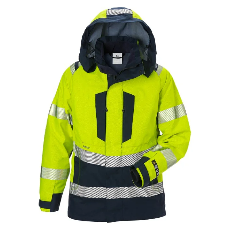 ARC Hi-Viz Ladies GORETEX® Winter Jacket (CL.2/ARC3) Knit Fabric Woven Fabric Fleece Fabric ARC Hi-Viz Ladies GORETEX® Winter Jacket (CL.2/ARC3) Knit Fabric Woven Fabric Fleece Fabric