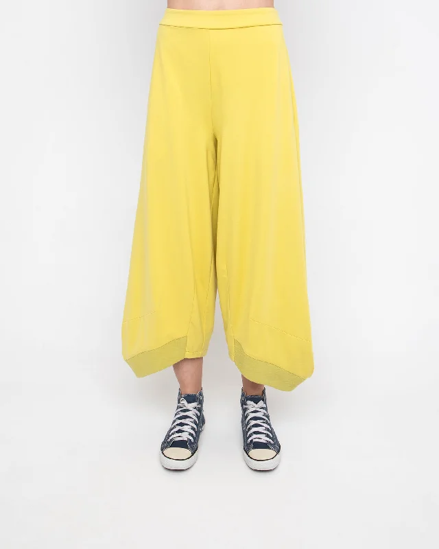 Ozai N Ku Ibiza Lounge Pants, Yellow Chic Slim Fit Pants