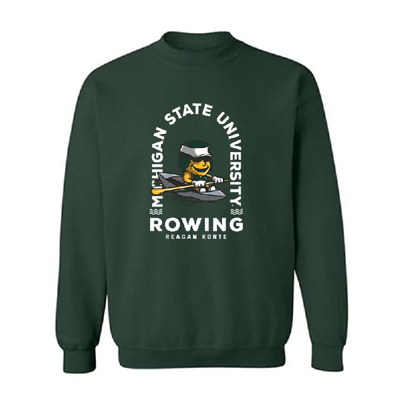 Michigan State - NCAA Women's Rowing : Reagan Korte - Fashion Shersey Crewneck Sweatshirt Hooded Sweatshirt Casual Wear Street Style Michigan State - NCAA Women's Rowing : Reagan Korte - Fashion Shersey Crewneck Sweatshirt Hooded Sweatshirt Casual Wear Street Style