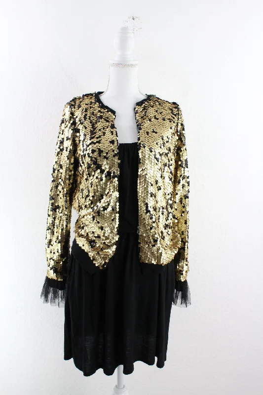 Vintage Golden Pallette Jacket (XL) Cotton Jacket Linen Jacket Terry Jacket