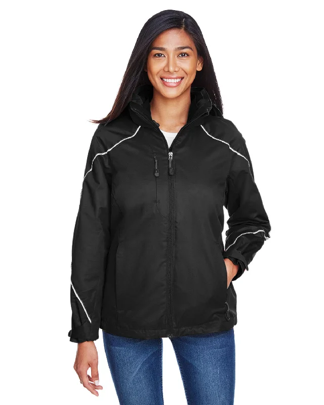 North End 78196 Ladies' Angle 3-in-1 Jacket with Bonded Fleece Liner Stand-Up Collar Roll-Neck Collar Turtle Neck North End 78196 Ladies' Angle 3-in-1 Jacket with Bonded Fleece Liner Stand-Up Collar Roll-Neck Collar Turtle Neck