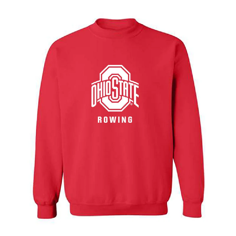 Ohio State - NCAA Women's Rowing : Eliana Bujwalo-Nowak - Classic Shersey Crewneck Sweatshirt Hoodie with Hem Contrast Bold Stylish Ohio State - NCAA Women's Rowing : Eliana Bujwalo-Nowak - Classic Shersey Crewneck Sweatshirt Hoodie with Hem Contrast Bold Stylish