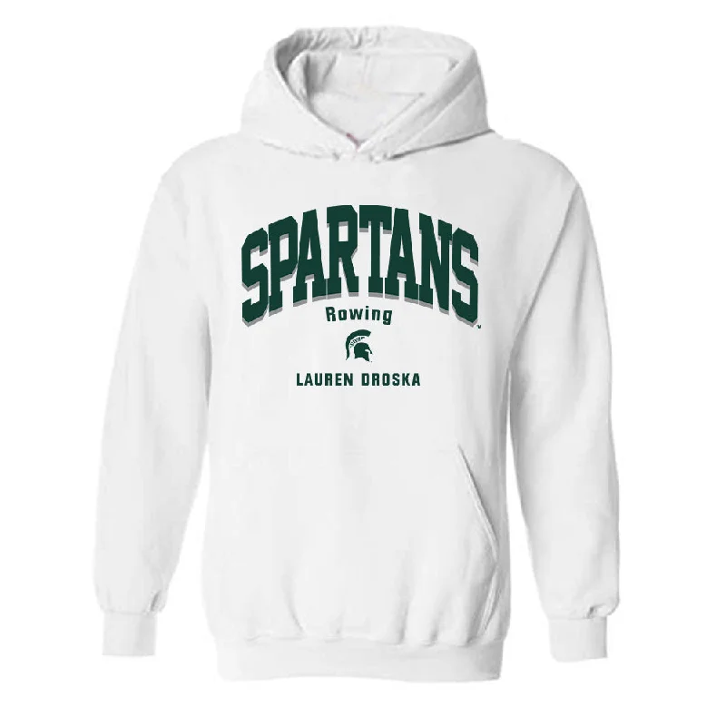 Michigan State - NCAA Women's Rowing : Lauren Droska - Classic Fashion Shersey Hooded Sweatshirt Hooded Sweatshirt Casual Wear Street Style Michigan State - NCAA Women's Rowing : Lauren Droska - Classic Fashion Shersey Hooded Sweatshirt Hooded Sweatshirt Casual Wear Street Style