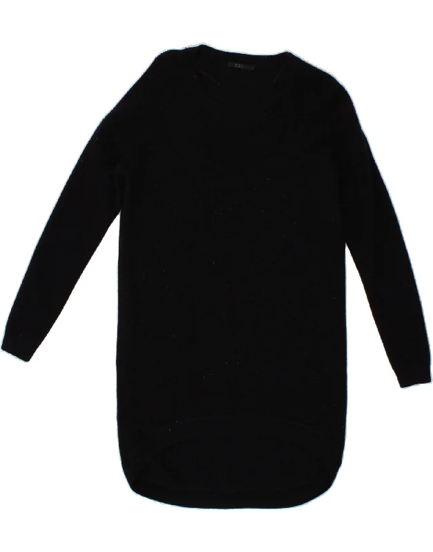 COS Womens Longline Crew Neck Jumper Sweater UK 10 Small Black Wool Boxy Sweater Fitted Sweater A-Line COS Womens Longline Crew Neck Jumper Sweater UK 10 Small Black Wool Boxy Sweater Fitted Sweater A-Line