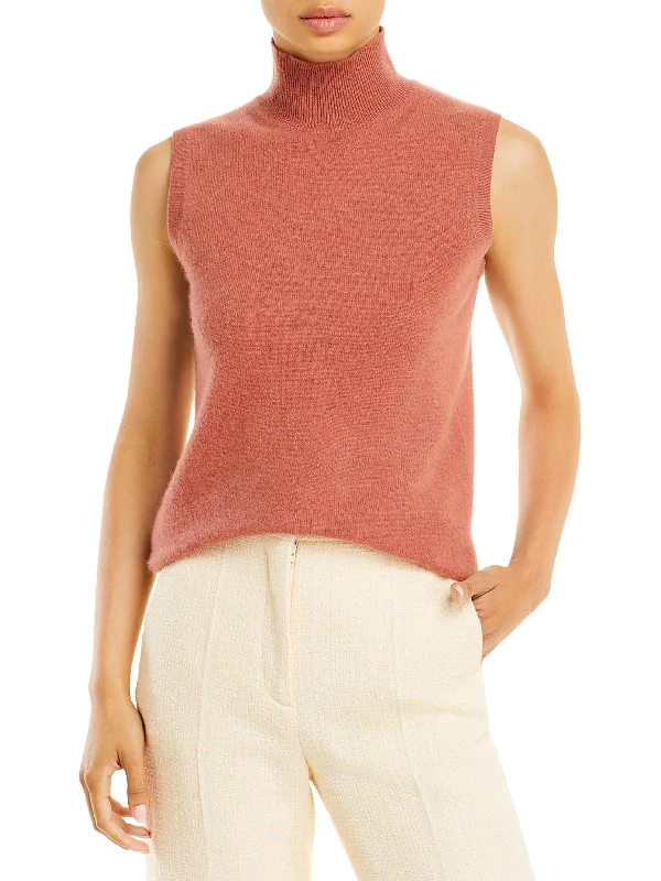 Womens Cashmere Sleeveless Turtleneck Sweater Satin Fabric Silk Fabric Chiffon Fabric Womens Cashmere Sleeveless Turtleneck Sweater Satin Fabric Silk Fabric Chiffon Fabric