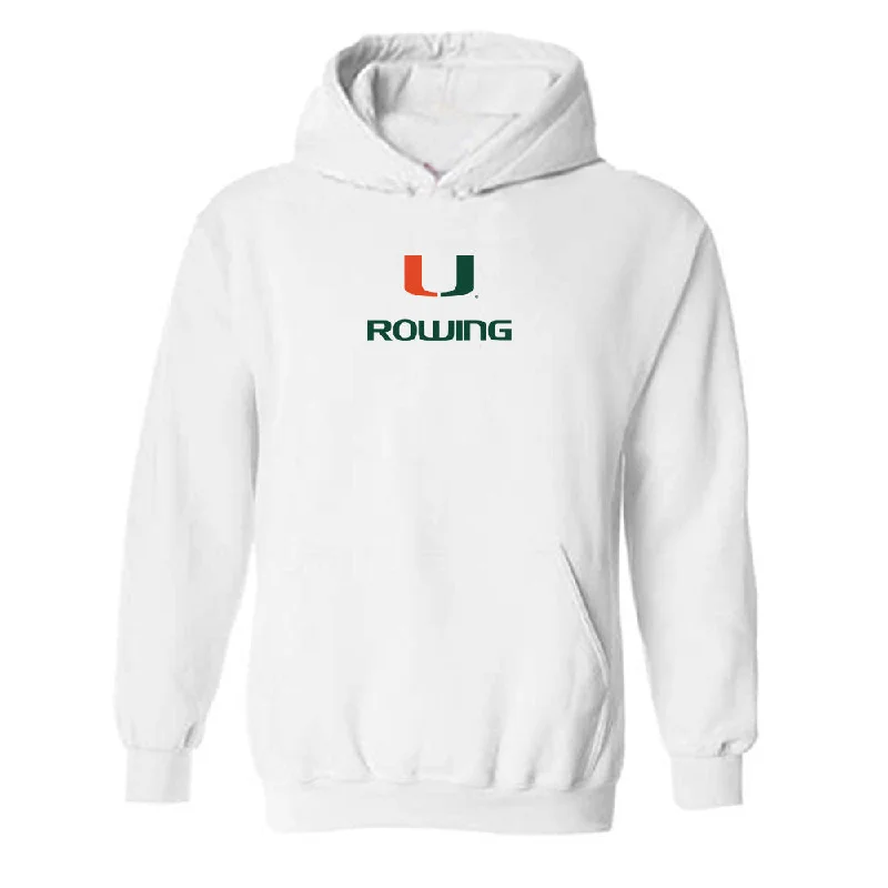 Miami - NCAA Women's Rowing : Holliday Prichard - Classic Shersey Hooded Sweatshirt Hoodie with High-Low Hem Asymmetrical Trendy Miami - NCAA Women's Rowing : Holliday Prichard - Classic Shersey Hooded Sweatshirt Hoodie with High-Low Hem Asymmetrical Trendy