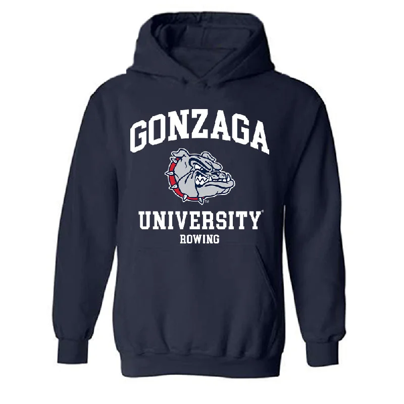 Gonzaga - NCAA Women's Rowing : Lucy Coyle - Classic Shersey Hooded Sweatshirt Hoodie with Gradient Ombre Colorful Gonzaga - NCAA Women's Rowing : Lucy Coyle - Classic Shersey Hooded Sweatshirt Hoodie with Gradient Ombre Colorful