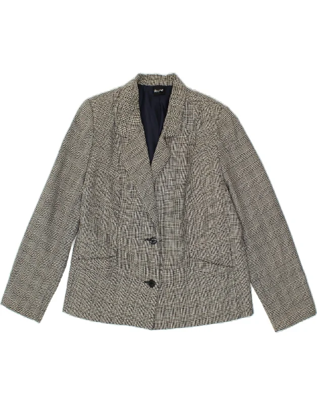 ELENA MIRO Womens 2 Button Blazer Jacket UK 14 Medium Navy Blue A-Line Jacket Boat Neck Shawl Collar ELENA MIRO Womens 2 Button Blazer Jacket UK 14 Medium Navy Blue A-Line Jacket Boat Neck Shawl Collar
